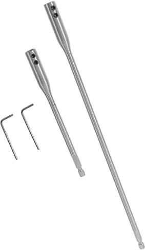 GRIRIW Ensemble de Rallonge Foret en Acier Carbone, Surface Lisse et Compacte, pour Construction et Outil à Main de Menuiserie