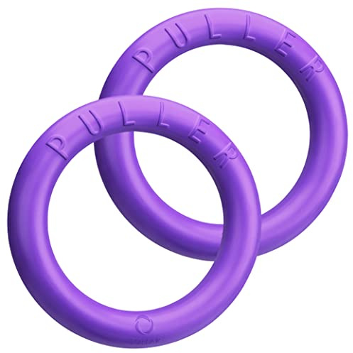 PULLER Jouet Interactif ​pour Chien ​Composé de Deux Anneaux ​​Diamètre ​28​ cm