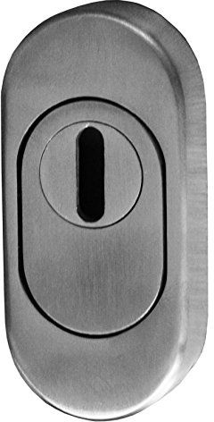 Alpertec 32858990K1 Stainless Steel Oval Protective Rosette with Cylinder Tear Protection 11-18 mm Handle Set Door Handle Door Fittings