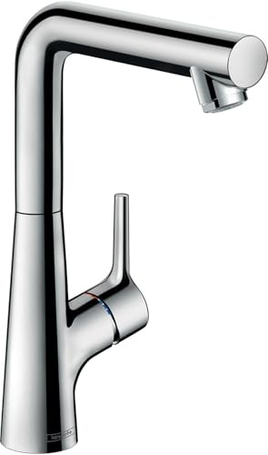 hansgrohe Wasserhahn Talis S (Armatur mit Auslauf Höhe 210, Zugstangen-Ablaufgarnitur und Schwenkauslauf 120°) Chrom