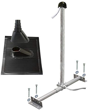 Premium X Basic Dachsparrenhalter-Montageset 100cm Mast Sparrenhalter für Satellitenschüssel Satelliten-Antenne | SAT Montagezubehör