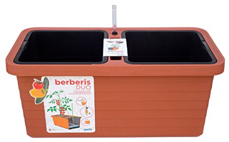 Plastia Bewässerungskasten, Berberis Duo, terrakotta, 78 x 39 x 35 cm, 1909728003