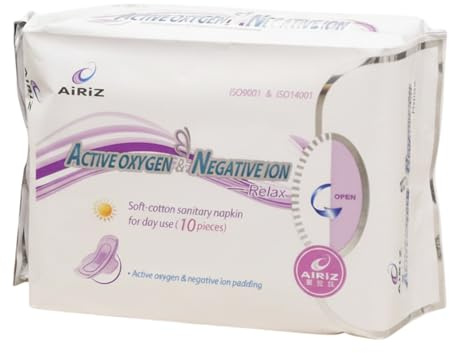 Tiens AiRiZ Soft Cotton Sanitary 10 Stück- Aktiver Sauerstoff- und Negativer-Ion-Sanitärtrage - Hohe Qualität - Komfort und Sicherheit garantiert - Tagesspeise