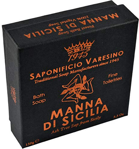 Saponificio Varesino Manna Di Sicilia Badeseife, 150 g, einzigartig, Standard