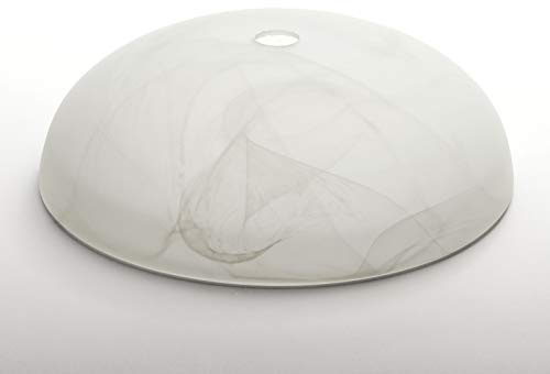 Glas Schirm Ersatzglas Ersatzschirm Ø 200mm Glasöffnung 12mm opal