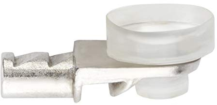 Secotec 100 Stück Glas-Bodenträger Ø 5 mm Fach-Bodenträger, transparent | Gummiauflage Ø 11 mm, für Holz-/Glasböden, Stahl verzinkt, transparent gummiert, Tablar-/Regalbodenträger, Stifte für Möbel.