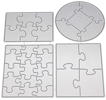 HEALLILY DIY Schneiden Stirbt Puzzle Metall Schablone Metall Prägen Schablonen Stahl Scrapbooking Stanzen Weihnachten Party Gunst für DIY Handwerk Karten Machen