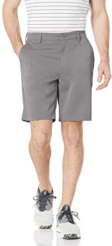 Amazon Essentials Men's Classic-Fit 9 Inseam Moisture-Wicking Golf Shorts, Functional Pockets (Available in Big & Tall), Gray, 30