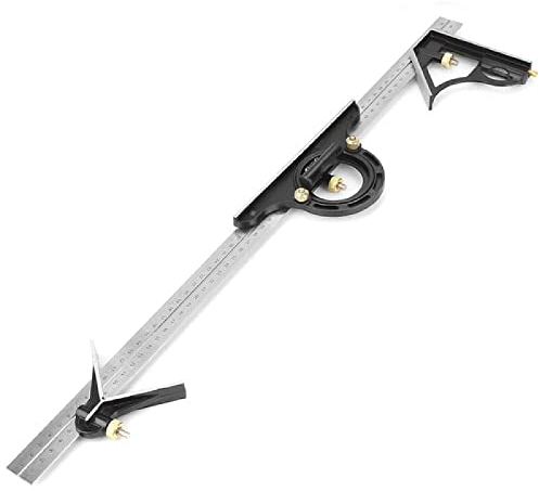 Quadratisches Set, verstellbare Metallkombination, quadratischer Winkelmesser, Ingenieursmesswerkzeug