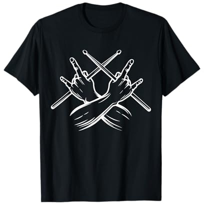 Schlagzeug Drummer Drumsticks Rock Schlagzeuger T-Shirt