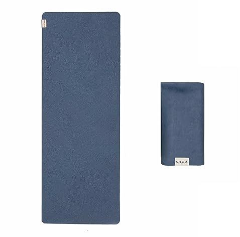MIKKOA Tappetino da yoga da viaggio, 1,5 mm, pieghevole, leggero, per escursioni, ritiro, all'aperto, palestra, pilates, lavabile in lavatrice