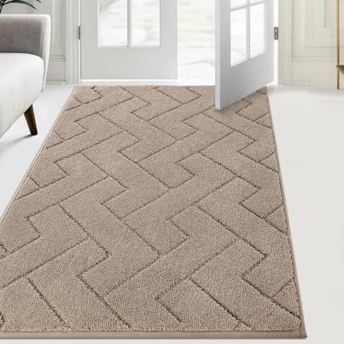FCSDETAIL Schmutzfangmatte Innen 86 x 150 cm, rutschfeste Fußmatte, waschbar Sauberlaufmatte, absorbierend Türmatte, Fussmatte Teppich für Hund, Eingang, Haustür & Flur