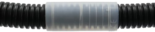 WITTKOWARE Kunststoffwellrohr-Verbindungsmuffe, Steckmuffen für flexible Elektrorohre, M50 (Innendurchmesser 50mm), 25 Stück