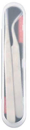 Augenbrauenpflege-Schönheitswerkzeug, Trimmer, Edelstahl, 2 Stück/Set, Entferner for falsche Wimpern, Pinzette, Zange, Make-up, Pink(Silver)