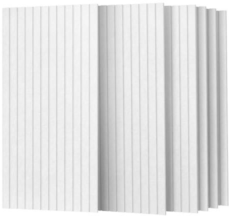 UMIACOUSTICS 6 Packs Acoustic Panel,47.2 x 23.6 Inches Decorative Sound Proof Panel for Office,Home Theater,Studio,White