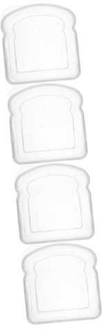 IMIKEYA 4pezzi Contenitore Sandwich Portatile Per Pranzo Scatola Trasparente Per Fette Di Pane Tostato e Snack Facile Da Trasportare e Riutilizzabile Compatte