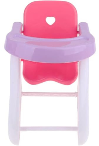 HoveeLuty Chaise Haute pour poupée, 15, 2 x 17, 8 x 23, 8 cm, Jouet pour poupée, Mini Chaise Haute pour, Accessoires Mignons pour Filles, Jeux de rôle, Meubles pour poupées