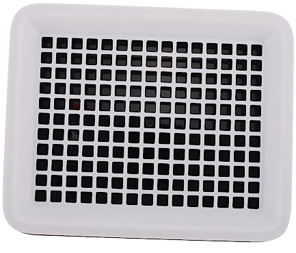 MINAOLULUS Kaninchen Toilette Mit Erhöhtem Für Schnelle Stubenreinheit Quadratische Hasenstreu Box Langlebiges Geruchsneutrales Für Meerschweinchen Hamster Und Kleine Haustiere