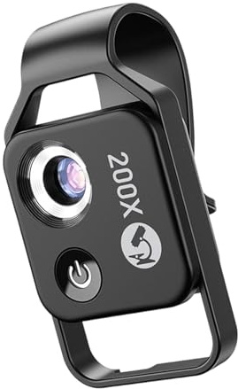 Leicht zu tragendes Mikroskop mit 200-facher Vergrößerung, CPL Polarisationsfilter und eingebautem einstellbarem LED Licht für bildgebende Inspektionen mit CPL Objektiv