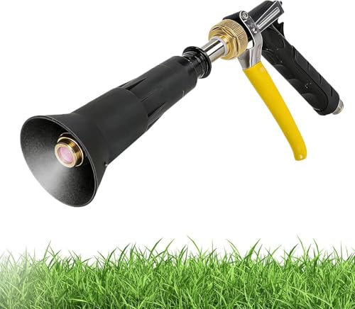 Pistola De Riego De Jardín Profesional - Rociador De Manguera De Agua De 3 Modos De 28x13 Cm |, Nebulizador Y Pulverizador De Alta Presión | En ABS Resistente Para Lavado De Coches, Césped Y Hu