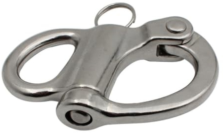 GATHINESS Grillete de Acero Inoxidable para Aparejo Liberación Rápida y Anillo Dividido de Acero Pequeño, Resistente para Uso Marino y Arquitectónico