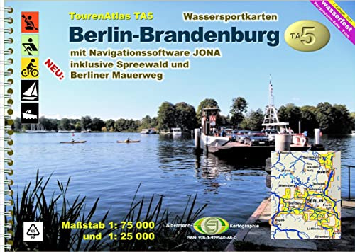 TourenAtlas TA5 Berlin-Brandenburg: Maßstab 1: 75 000, Spreewald und Berlin 1: 25 000