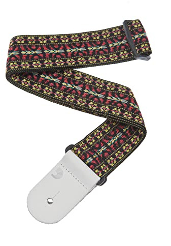 D'Addario Accessories Gitarrrem – Gitarrtillbehör – Elgitarrrem, Akustisk Gitarrrem, Akustisk Elgitarrrem & Basgitarrrem – Vävd – Hootenanny 1