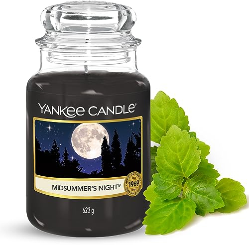 Yankee Candle Scented Candle | Midsummer's Night Large Jar | Long Burning Candles: up to 150 Hours | Perfect Mothers Day and Easter Gifts for Women
