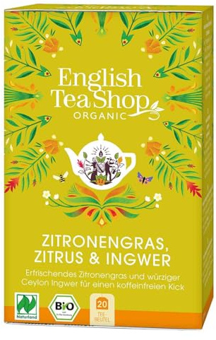 English Tea Shop - Citronella, zenzero ed agrume organici del tè - 20Bustina (e)