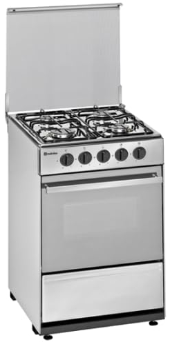 Meireles N 520 X Independiente Encimera de gas A Acero inoxidable - Cocina (Cocina independiente, Acero inoxidable, Giratorio, Frente, Encimera de gas, Acero inoxidable)