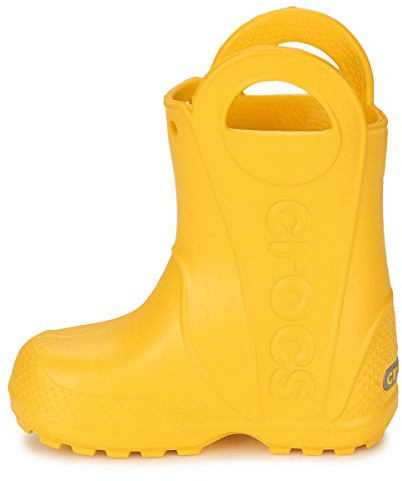 Crocs Kids Handle It Rain Boot Yellow Size UK 2 EU 33/34