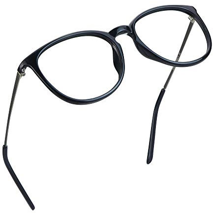 LifeArt Blaue Licht Blockieren Brille, Anti-Augen-Müdigkeit, Computer Lesebrillen, Gaming Brille, TV Brille für Frauen Männer, Anti UV, Anti Glare (Schwarz, +0.25 Vergrößerung