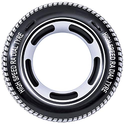 Pullach Hof Schwimmring | Schwimmreifen | 120 cm Durchmesser | Swim Tube | Radial Schwimreifen Autoreifen Design