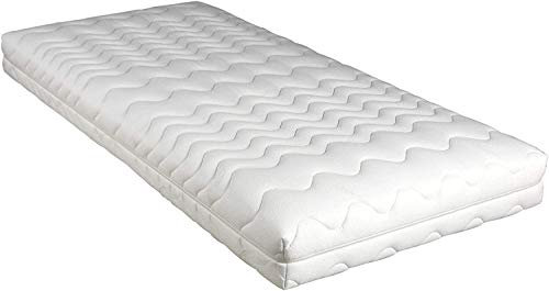 M.K.F. Tonnentaschenfederkern Matratze 80x200 cm 7-Zonen Federkern im Härtegrad H2 80 x 200 cm, Bezug waschbar, atmungsaktiv, unsere Beste Federkernmatratze (7-Zonen Tonnentaschenfederkern H2)