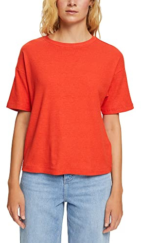 ESPRIT Camiseta para Mujer, 635/Orange Red, M