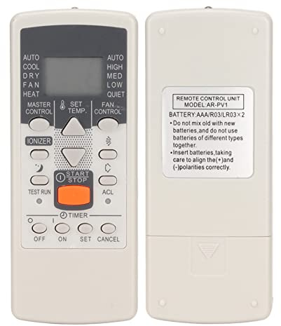 Universal Fjärrkontroll för Luftkonditionering för Fujitsu, Lätt LCD AC-fjärrkontroll med Fulla Funktioner, Batteridriven Professionell Fjärrkontroll för AR JE5 AR JE4 AR JE6 AR PV1