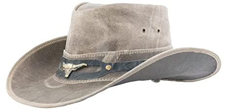 Black Jungle Ontario Outdoor Western Lederhut Australien Cowboy Lederhüte Reiterhut Unisex