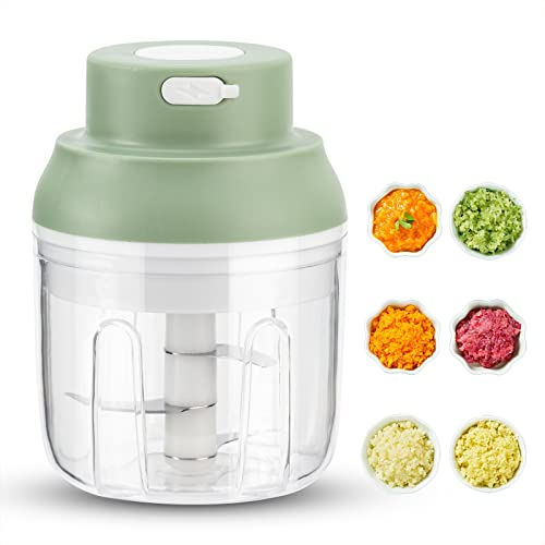 Cortador de cebolla eléctrico de verduras, 250 ml, picadora de cebolla, cocina eléctrica, multipicadora de verduras, picadora de olinión, cortador de alimentos, frutas, nueces
