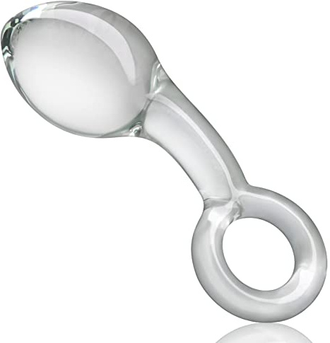 Luxurious Glass Anal Plug Découvrez Le Plaisir Ultime Grâce à La Conception De L'anneau De Traction, Le Matériau En Verre De Haute Qualité Butt Plug La Zone Du Point G Pour La Masturbation (L)