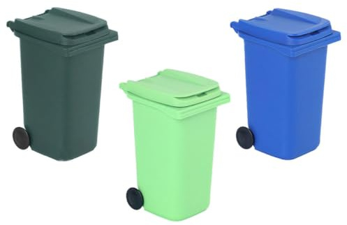 Alipis Mini Poubelle De Bureau Avec Couvercle 3 Pièces Seau De Rangement Compact Pour Bureau Cuisine Chambre Portable Anti Odeurs Et Pratique