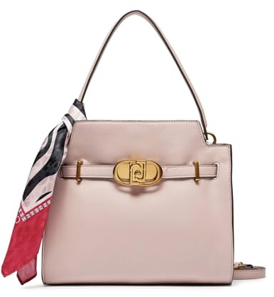 LIU JO M TOP HANDLE Borsa a mano Liu Jo da donna in ecopelle, chiusura a zip, fodera interna in tessuto con 2 scomparti interni, tracolla rimovibile e regolabile, logo frontale in metallo.