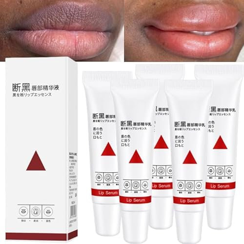Lip Lightening Balm for Dark Lips 15ml,Lip Brightener Moisturizing for Smokers Dark Lip Treatment Lightening Cream for Pink Lips for Men and Women,Whitening Moisturizer Essence (5pcs)