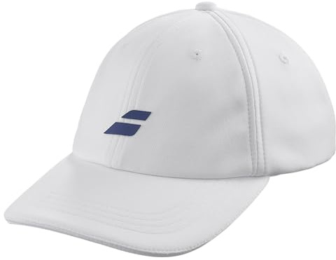 Babolat, Berretto Leggero e Confortevole, Modello UV Protezione, Taglia Unica, Colore Bianco, Asciugatura Rapida, Regolabile alla Schiena, Ideale per Lo Sport e Le attività all'aperto