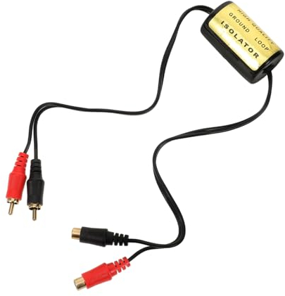 ULTECHNOVO Auto-bodenrauschfilter Für Kfz-audioteile Rauschfilter Zur Eliminierung Von Brummen Und Surren Durch Erdschleifen Für Autoradios Und Heimstereoanlagen