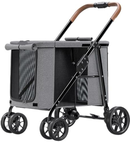 Katzenwagen Hundewagen Haustier-Kinderwagen Zusammenklappbarer Reise-Katzen-Kinderwagen, Hunde-Kinderwagen Mit Rädern, Haustier-Kinderwagen Für Kleine, Mittelgroße Hunde Und Katzen Hundebuggy Hund Kin