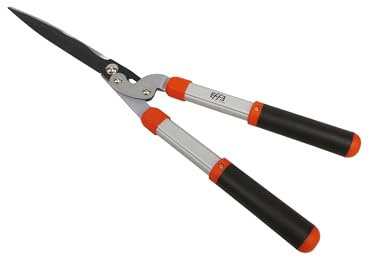 Forbici Potatura per Siepe LIF - Cesoie Potatura con Lame Ondulate al Carbonio,Manici in Alluminio e Impugnatura Antiscivolo, Design Leggero e Compatto, Lame lunghe 21 cm Ideale per Giardinaggio