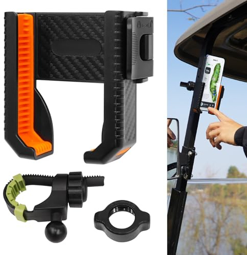 Golfwagen-Handyhalterung für EZGO Club Auto Yamaha, weit verbreitet für Golf-Schubwagen, Motorrad, Fahrrad, Laufband, Roller, Handyhalterung, kompatibel mit iPhone/Samsung/Pixel, alle Handys