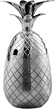 ZWTPGKRD Ananas-Cocktailglas aus Edelstahl für Cocktails, Zubehör, Weinbecher