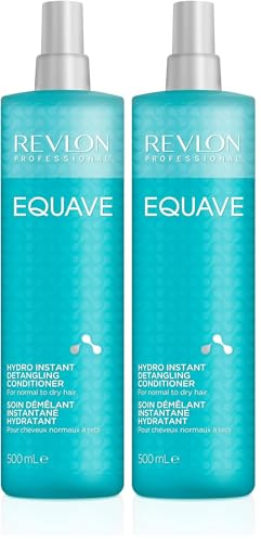 REVLON PROFESSIONAL EQUAVE Hydro Instant Detangling Conditioner, 500 ml, entwirrender Leave in Sprühconditioner für normales bis trockenes Haar, Haarpflege mit 2-Phasen Formel & Hitzeschutz
