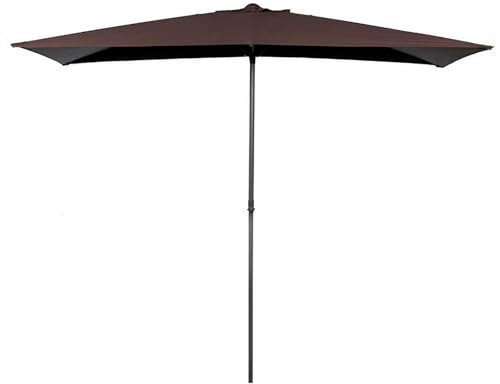 Petit Parasol de Terrasse,Demi-parasol de Jardin pour Balcon, Piscine,Cour,Hauteur Réglable,5 Baleines,UV50+ et gain de place
